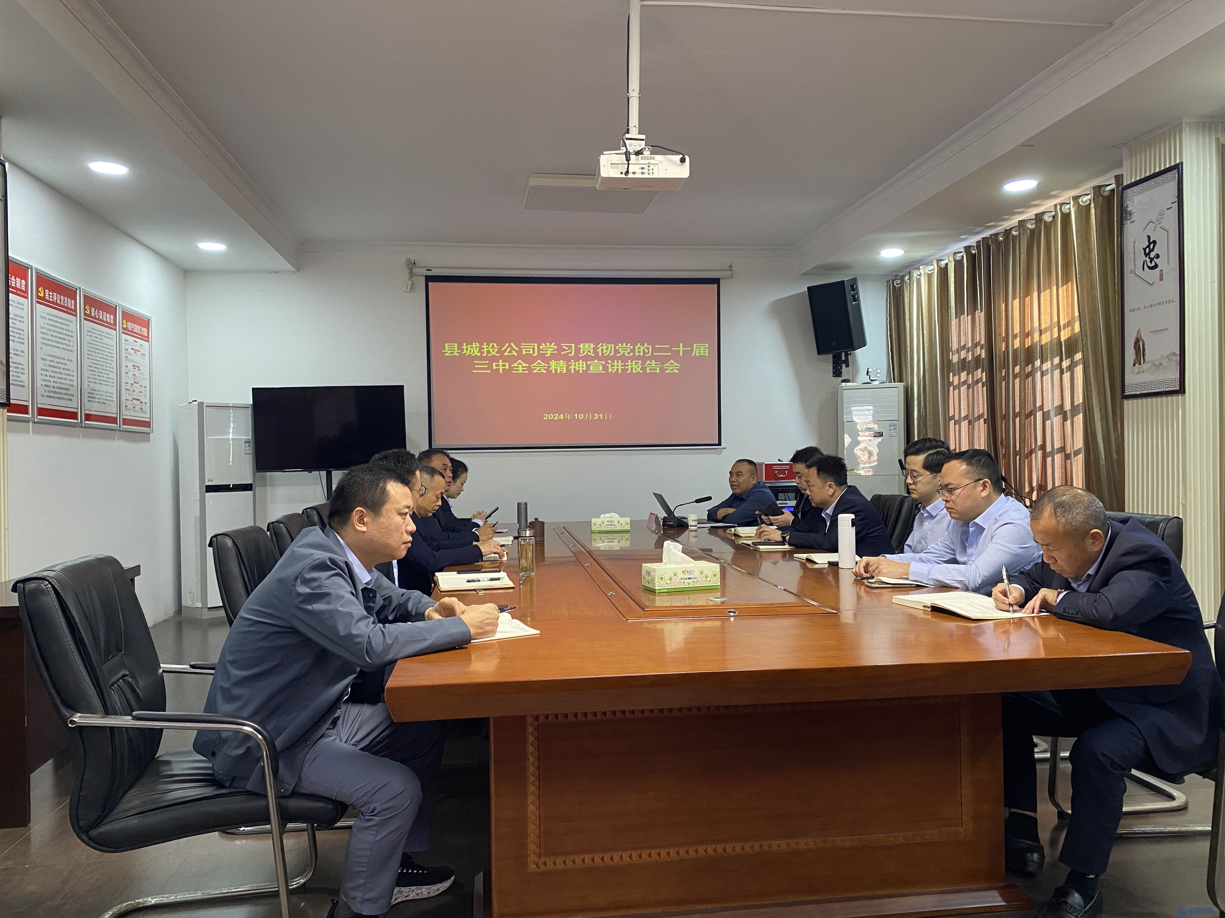 临澧太阳成集团tyc122cc召开党的二十届三中全会精神宣讲会